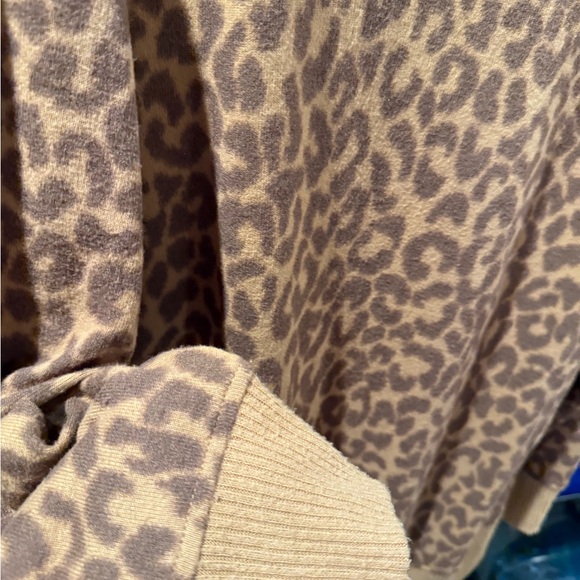 Leopard Print Sweater - Brown Sz.M - Picture 4 of 6